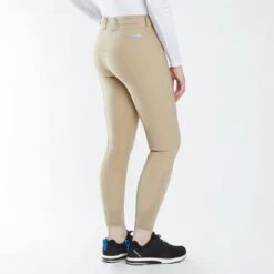 Piper Classic II Low-Rise Side Zip Breeches By SmartPak - Knee Patch -Lemieux Store 35141 tan 19732