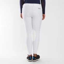Piper Classic II Low-Rise Side Zip Breeches By SmartPak - Knee Patch -Lemieux Store 35141 white 19615