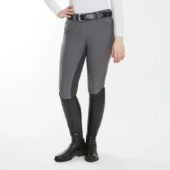 Piper Classic II Low-Rise Breeches By SmartPak - Full Seat -Lemieux Store 35142 charcoal 26133