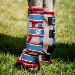 Horseware Ireland Horseware® Fly Boots -Lemieux Store 35462 oatmealcherrypeachblue 1