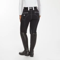 Piper Evolution Curvy Fit Breeches By SmartPak - Knee Patch -Lemieux Store 35579 blackwhite 3959