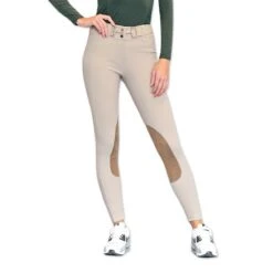 Free Ride Equestrian Pro Zip Front Knee Patch Breech