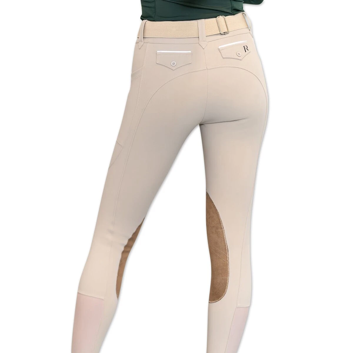 Free Ride Equestrian Pro Zip Front Knee Patch Breech 2 Free Ride Equestrian Pro Zip Front Knee Patch Breech - Image 2